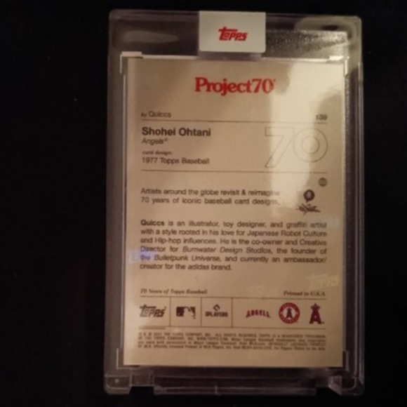 Topps Project 70 card #136. Shohei Ohtani by Quiccs. Only 4,256 produced! - Picture 6 of 7